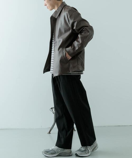 ITEMS URBANRESEARCH（アイテムズ アーバンリサーチ）の「F.L. ZIP UP フライトジャケット（その他アウター・メンズ・ブラック系その他/ブラウン系その他/ブラック/ブラウン・LARGE/MEDIUM）」の13枚目の写真