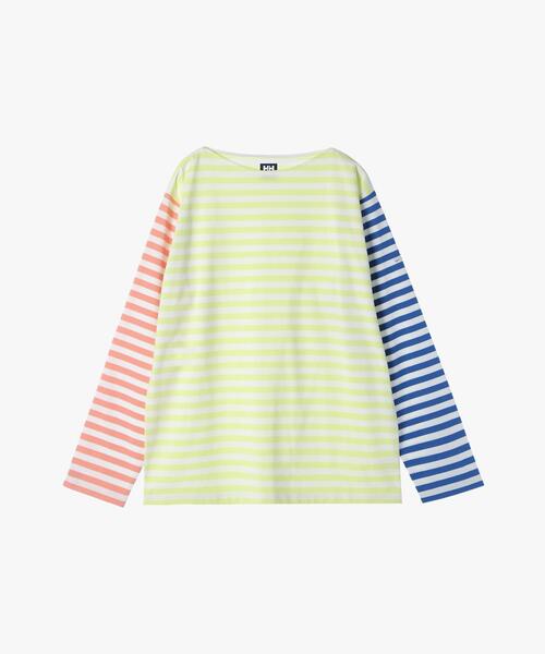 アニエスベー agnesb タグ付き ボーダー カットソー ロンT セール】agnes b. x HELLY HANSEN ロングスリーブマリンボーダー