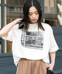 セール】【汗染み軽減 / 接触冷感】フォトプリント ゆるTシャツ