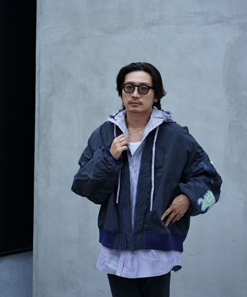 FACETASM（ファセッタズム）の「【FACETASM / ファセッタズム】MAT MA-1 / ネイビー [NAT-JK-M02]（MA-1・メンズ・ネイビー・4）」の11枚目の写真
