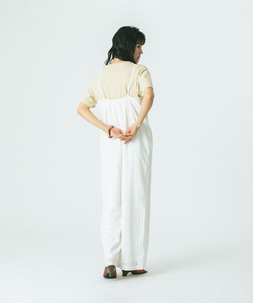 ROSE BUD（ローズバッド）の「【WEB・一部店舗限定】LACE ROMPERS（つなぎ/オールインワン・レディース・ホワイト/ブラック・ONE SIZE）」の6枚目の写真