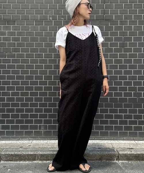 ROSE BUD（ローズバッド）の「【WEB・一部店舗限定】LACE ROMPERS（つなぎ/オールインワン・レディース・ホワイト/ブラック・ONE SIZE）」の14枚目の写真