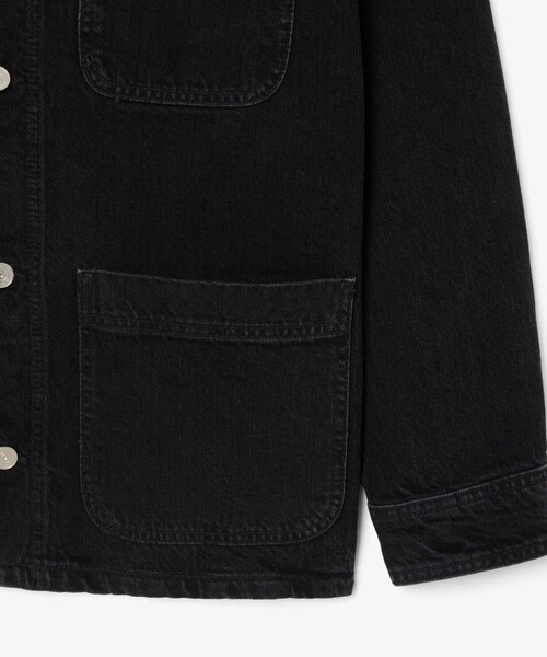 LACOSTE（ラコステ）の「ヘビーオンスデニムジャケット（シャツ/ブラウス・メンズ・ホワイト/インディゴブルー/ブラック・39/40/38/41）」の18枚目の写真