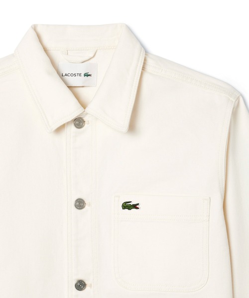 LACOSTE（ラコステ）の「ヘビーオンスデニムジャケット（シャツ/ブラウス・メンズ・ホワイト/インディゴブルー/ブラック・39/40/38/41）」の4枚目の写真