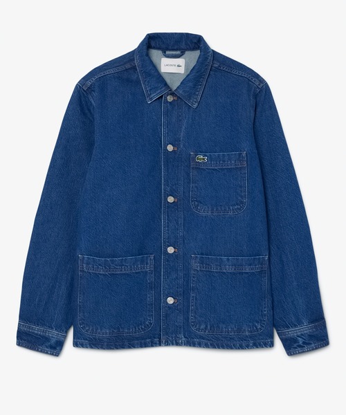 LACOSTE（ラコステ）の「ヘビーオンスデニムジャケット（シャツ/ブラウス・メンズ・ホワイト/インディゴブルー/ブラック・39/40/38/41）」の10枚目の写真