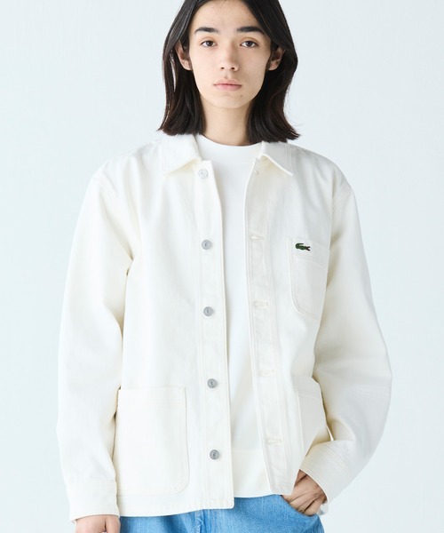 LACOSTE（ラコステ）の「ヘビーオンスデニムジャケット（シャツ/ブラウス・メンズ・ホワイト/インディゴブルー/ブラック・39/40/38/41）」の20枚目の写真