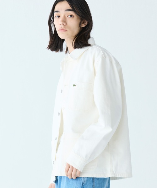 LACOSTE（ラコステ）の「ヘビーオンスデニムジャケット（シャツ/ブラウス・メンズ・ホワイト/インディゴブルー/ブラック・39/40/38/41）」の21枚目の写真