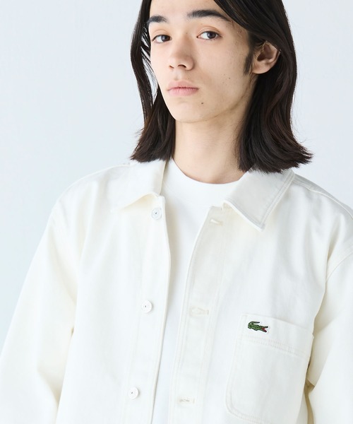 LACOSTE（ラコステ）の「ヘビーオンスデニムジャケット（シャツ/ブラウス・メンズ・ホワイト/インディゴブルー/ブラック・39/40/38/41）」の22枚目の写真
