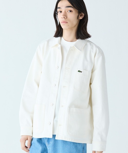 LACOSTE（ラコステ）の「ヘビーオンスデニムジャケット（シャツ/ブラウス・メンズ・ホワイト/インディゴブルー/ブラック・39/40/38/41）」の16枚目の写真