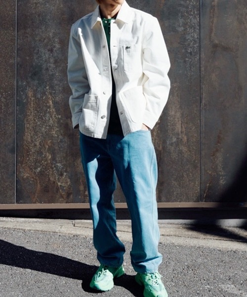 LACOSTE（ラコステ）の「ヘビーオンスデニムジャケット（シャツ/ブラウス・メンズ・ホワイト/インディゴブルー/ブラック・39/40/38/41）」の14枚目の写真