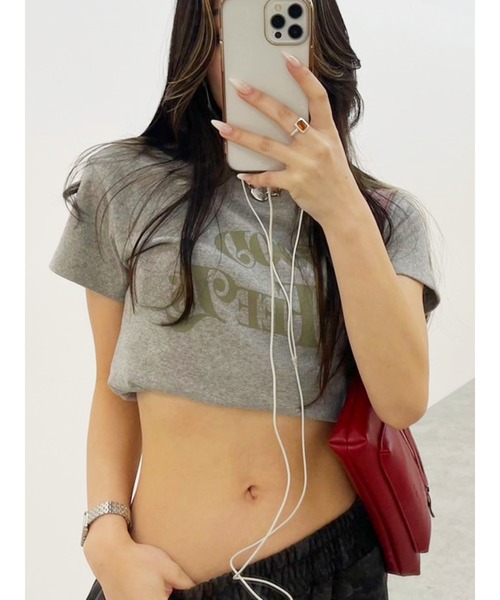 EVRIS（エヴリス）の「ジャストサイズグラフィックＴシャツ（Tシャツ/カットソー・レディース・ホワイト/グレー/ブラック・FREE）」の20枚目の写真