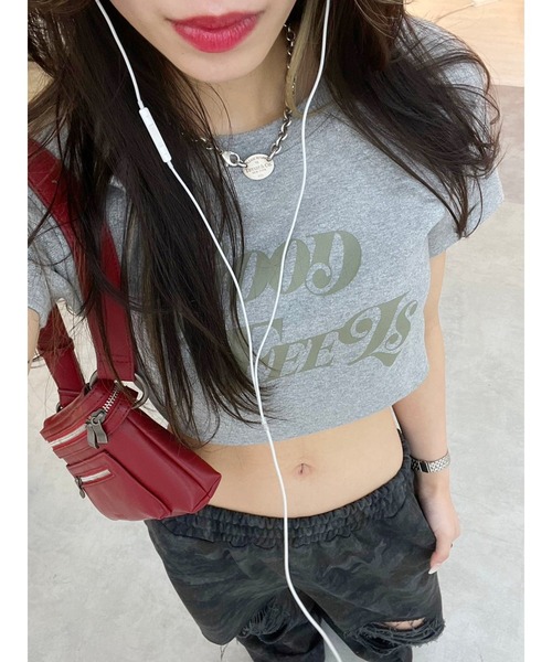 EVRIS（エヴリス）の「ジャストサイズグラフィックＴシャツ（Tシャツ/カットソー・レディース・ホワイト/グレー/ブラック・FREE）」の21枚目の写真