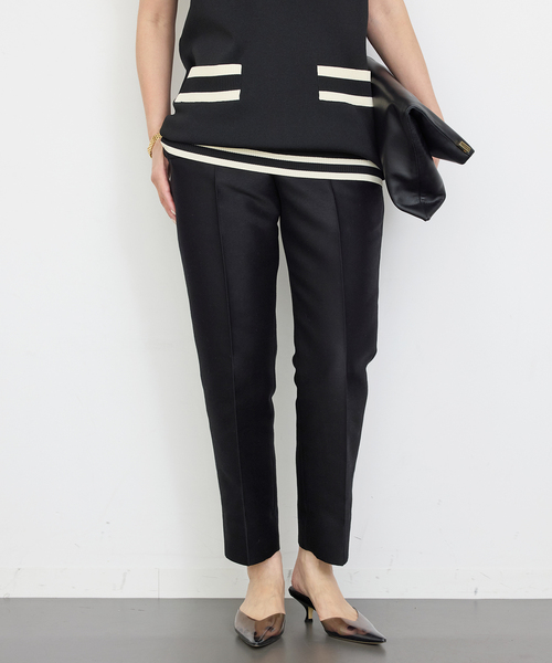 Deuxieme Classe スラックス 黒 0204125J0017 civilized パンツ（スラックス）｜Deuxieme Classe
