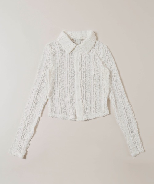 WC（ダブル シー）の「クリンクルレースシャツ（シャツ/ブラウス・レディース・ホワイト・FREE）」の7枚目の写真