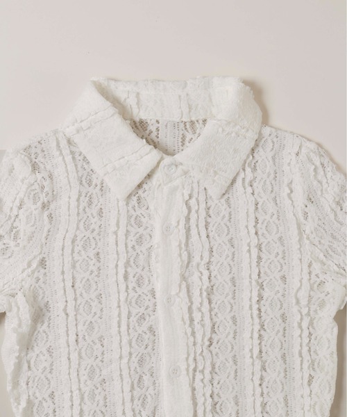 WC（ダブル シー）の「クリンクルレースシャツ（シャツ/ブラウス・レディース・ホワイト・FREE）」の8枚目の写真