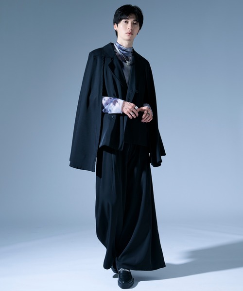 ノーブルトロミケープスリーブジャケット/SETUP対応（その他アウター