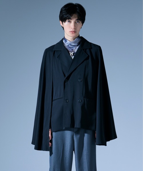 ノーブルトロミケープスリーブジャケット/SETUP対応（その他アウター