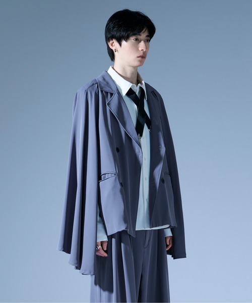 ノーブルトロミケープスリーブジャケット/SETUP対応（その他アウター