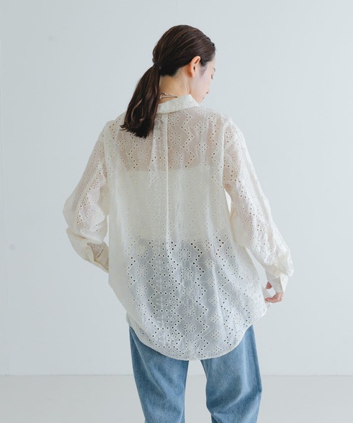 セール】刺繍レースオーバーシャツ（シャツ/ブラウス）｜URBAN