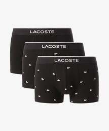 LACOSTE（ラコステ）の「3パックプリントストレッチコットントランクボクサーショーツ   ボクサーパンツ（ボクサーパンツ）」