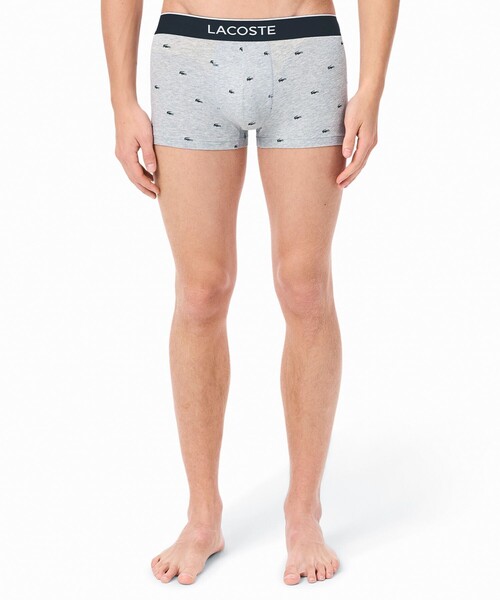 LACOSTE（ラコステ）の「３パックプリントストレッチコットントランクボクサーショーツ / ボクサーパンツ（ボクサーパンツ・メンズ・ライトグレー/ダークグリーン/ネイビー/ピンク/ライトグリーン・XL/S/L/M）」の22枚目の写真