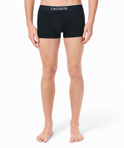 LACOSTE（ラコステ）の「３パックプリントストレッチコットントランクボクサーショーツ / ボクサーパンツ（ボクサーパンツ・メンズ・ライトグレー/ダークグリーン/ネイビー/ピンク/ライトグリーン・XL/S/L/M）」の10枚目の写真