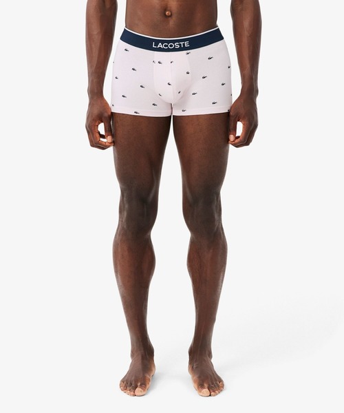 LACOSTE（ラコステ）の「３パックプリントストレッチコットントランクボクサーショーツ / ボクサーパンツ（ボクサーパンツ・メンズ・ライトグレー/ダークグリーン/ネイビー/ピンク/ライトグリーン・XL/S/L/M）」の15枚目の写真