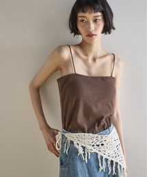 カップ付きベアキャミソール
