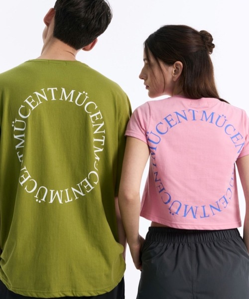 ALAND（エーランド）の「【UNISEX】MUCENT／ラウンドロゴT（Tシャツ/カットソー・レディース・オリーブ/ブラック/ピンク/ホワイト・MEDIUM/LARGE）」の17枚目の写真