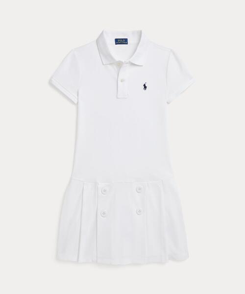 ノーティカル ストレッチ メッシュ ポロ ドレス