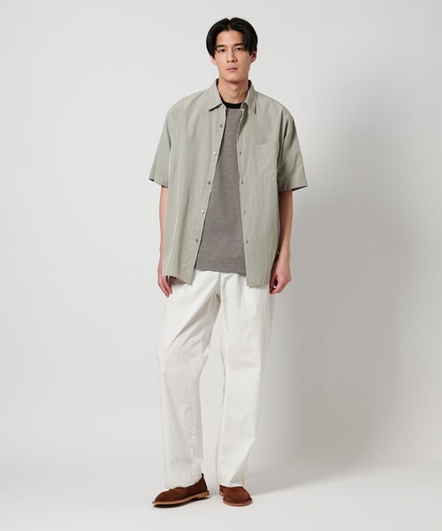 UNITED ARROWS（ユナイテッドアローズ）の「ポンチ ボーダー Tシャツ デオドランド ー抗菌防臭・接触冷感ー（Tシャツ/カットソー・メンズ・オフホワイト/モカ/ブラック・M/XL/L/S）」の6枚目の写真