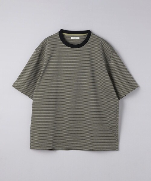 UNITED ARROWS（ユナイテッドアローズ）の「ポンチ ボーダー Tシャツ デオドランド ー抗菌防臭・接触冷感ー（Tシャツ/カットソー・メンズ・オフホワイト/モカ/ブラック・M/XL/L/S）」の14枚目の写真