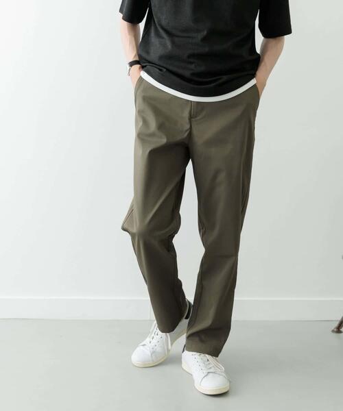 ITEMS URBANRESEARCH（アイテムズ アーバンリサーチ）の「『セットアップ対応』マシンウォッシャブルピケテーパードパンツ（その他パンツ・メンズ・ネイビー/カーキ/ブラック・MEDIUM/LARGE）」の8枚目の写真