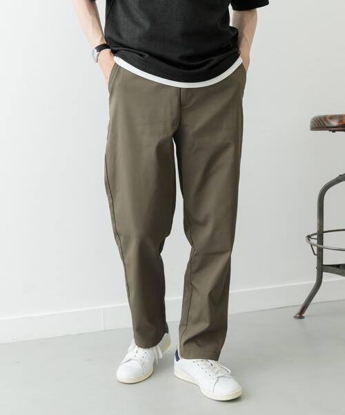 ITEMS URBANRESEARCH（アイテムズ アーバンリサーチ）の「『セットアップ対応』マシンウォッシャブルピケテーパードパンツ（その他パンツ・メンズ・ネイビー/カーキ/ブラック・MEDIUM/LARGE）」の10枚目の写真