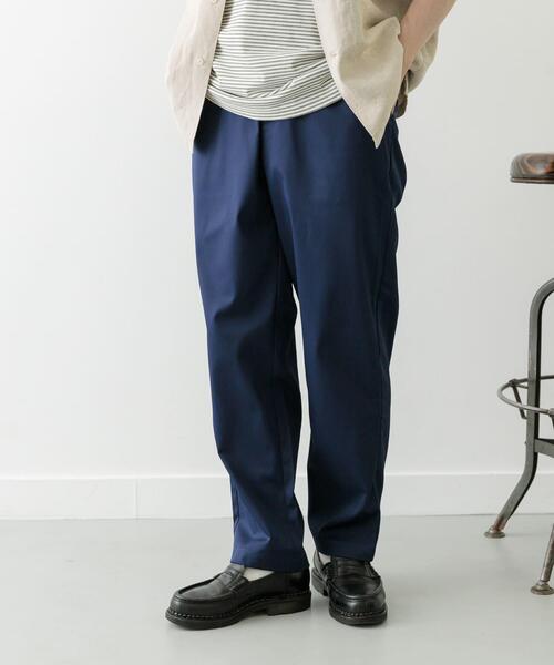 ITEMS URBANRESEARCH（アイテムズ アーバンリサーチ）の「『セットアップ対応』マシンウォッシャブルピケテーパードパンツ（その他パンツ・メンズ・ネイビー/カーキ/ブラック・MEDIUM/LARGE）」の20枚目の写真