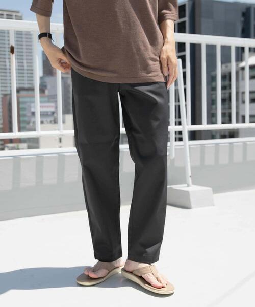 ITEMS URBANRESEARCH(アイテムズ アーバンリサーチ)の「『セットアップ対応』マシンウォッシャブルピケテーパードパンツ(その他パンツ・メンズ・ネイビー/カーキ/ブラック・MEDIUM/LARGE)」の12枚目の写真