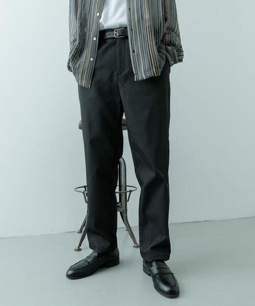 ITEMS URBANRESEARCH(アイテムズ アーバンリサーチ)の「『セットアップ対応』マシンウォッシャブルピケテーパードパンツ(その他パンツ・メンズ・ネイビー/カーキ/ブラック・MEDIUM/LARGE)」の17枚目の写真