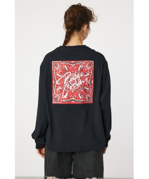RODEO CROWNS WIDE BOWL（ロデオクラウンズワイドボウル）の「Cowboy バンダナ ロングスリーブTシャツ（Tシャツ/カットソー・レディース・ブラック/オフホワイト/サックスブルー/ライトピンク・FREE）」の18枚目の写真