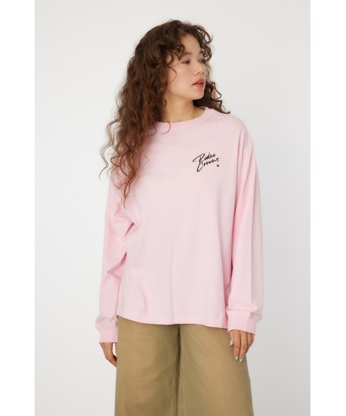 RODEO CROWNS WIDE BOWL（ロデオクラウンズワイドボウル）の「Cowboy バンダナ ロングスリーブTシャツ（Tシャツ/カットソー・レディース・ブラック/オフホワイト/サックスブルー/ライトピンク・FREE）」の11枚目の写真