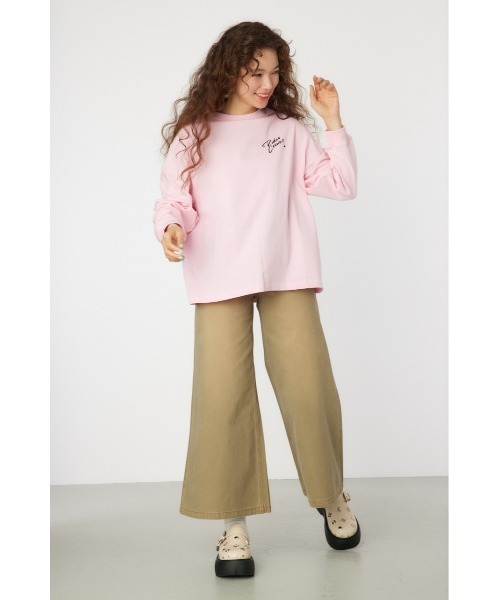 RODEO CROWNS WIDE BOWL（ロデオクラウンズワイドボウル）の「Cowboy バンダナ ロングスリーブTシャツ（Tシャツ/カットソー・レディース・ブラック/オフホワイト/サックスブルー/ライトピンク・FREE）」の10枚目の写真