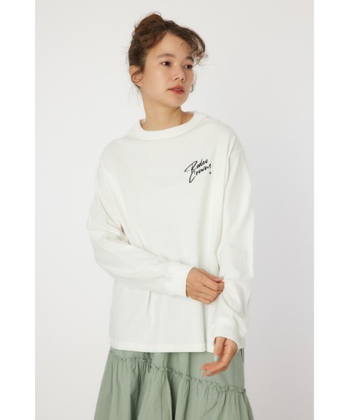 RODEO CROWNS WIDE BOWL（ロデオクラウンズワイドボウル）の「Cowboy バンダナ ロングスリーブTシャツ（Tシャツ/カットソー・レディース・ブラック/オフホワイト/サックスブルー/ライトピンク・FREE）」の6枚目の写真