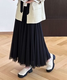 Alum'（アルム）の「チュールフレアスカート（スカート）」