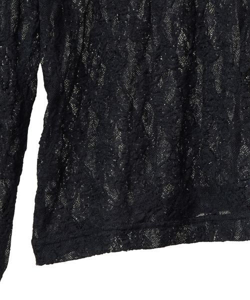 ESCAR（エスカー）の「■ESCAR レースロンTEE（Tシャツ/カットソー・レディース・ブラック・FREE）」の11枚目の写真