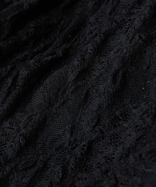 ESCAR（エスカー）の「■ESCAR レースロンTEE（Tシャツ/カットソー・レディース・ブラック・FREE）」の12枚目の写真