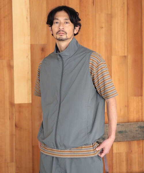 B:MING by BEAMS（ビーミングバイビームス）の「ライトナイロン ベスト（ベスト・メンズ・グリーン系その他/ブラック・S/M/L）」の8枚目の写真