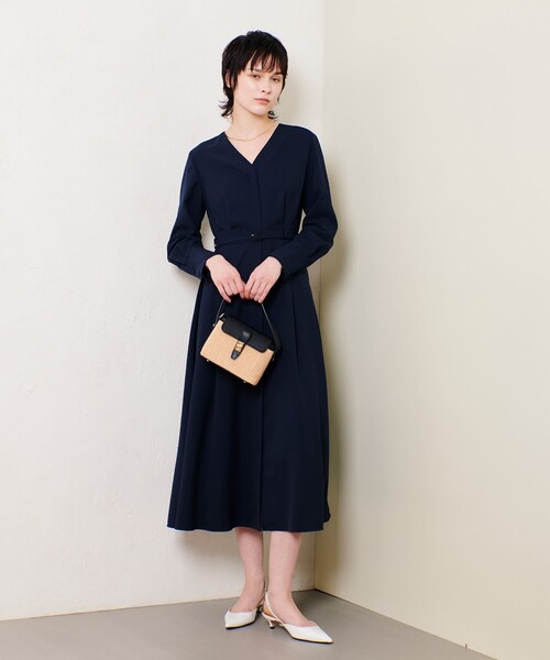 ワンピース アルアバイル allureville ネイビー 美品 082290360011685092070.jpg