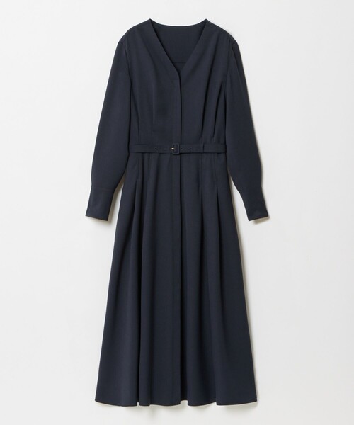 定価4万 allureville 新品 24SS Vネックタックワンピース 1 Vネックタックワンピース|allureville OFFICIAL SITE / ONLINE