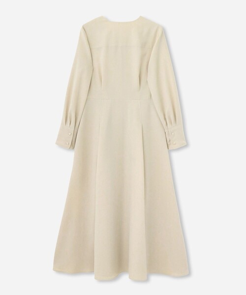 【美品】allurevilleアルアバイル　ツイルVネックパフスリーブワンピース ツイルVネックパフスリーブワンピース | allureville (Women