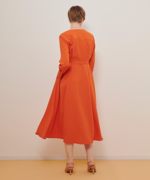 セール】Vネックタックワンピース（ワンピース）｜allureville