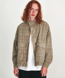 Revo. | Revo. ヴィンテージライク フェード加工 ショート丈 ミリタリー スタンドブルゾン(ブルゾン)